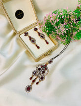 Turkish Locket set-05 (Maroon)